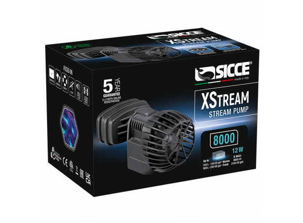 Помпа течения SICCE XStream 8000 л/час 94х50хh40 мм