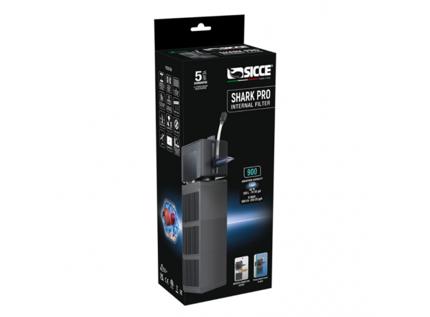 Фильтр внутренний SICCE SHARK PRO, 900 л/ч, для аквариумов до 260 л
