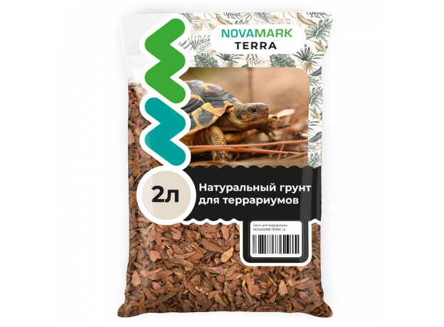 Грунт для террариума NOVAMARK TERRA Кора лиственницы, 2л
