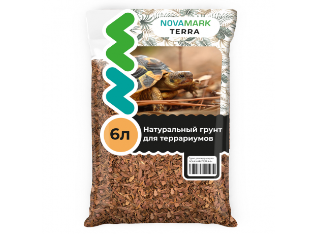 Грунт для террариума NOVAMARK TERRA Кора лиственницы, 6л
