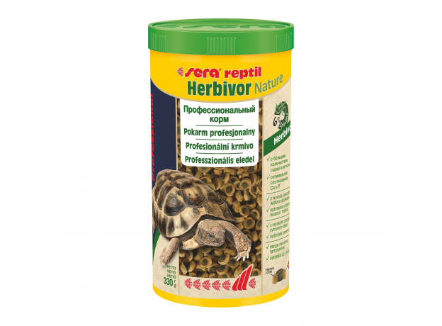 Корм для рептилий Sera Reptil Profess. Herbivor 1000 мл (330 г)