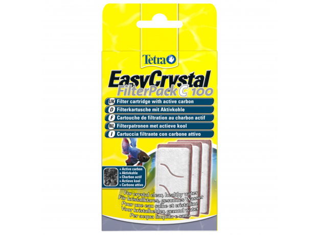 Картридж сменный Tetra EasyCrystal Filterpack C 100 с активированным углем (для аквариума Tetra Cascade Globe), 3 шт