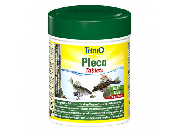 Корм для травоядных донных рыб Tetra Pleco Tablets, 275 таблеток (85 г)