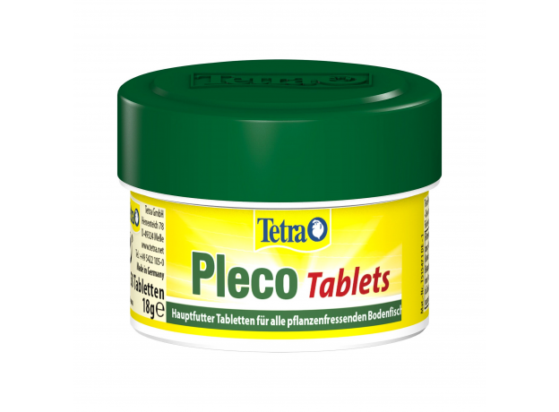 Корм для травоядных донных рыб Tetra Pleco Tablets, 58 таблеток (18 г)