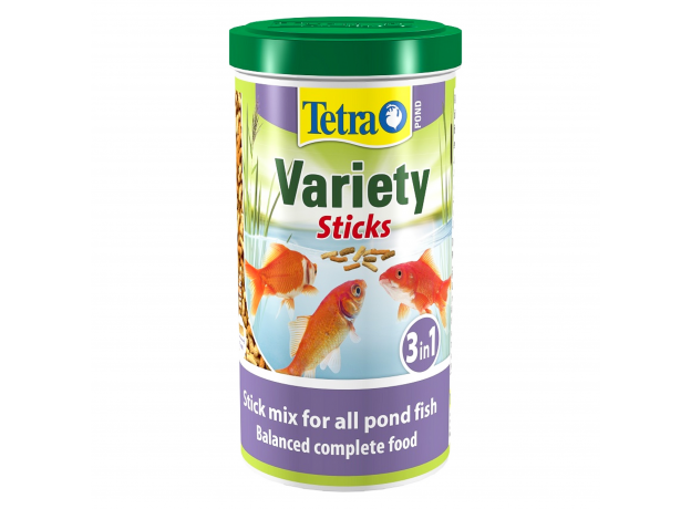 Корм для прудовых рыб Tetra Pond Variety Sticks смесь из 3-х видов палочек, 1 л (150 г)