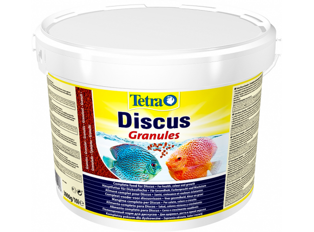 Корм основной для дискусов Tetra Diskus Granules гранулы, ведро 10 л (3000 г)