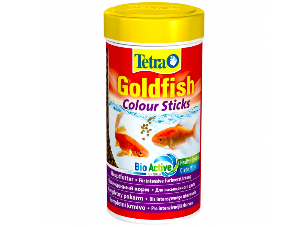 Корм для окраса золотых рыб Tetra Goldfish Colour Sticks палочки, 250 мл (75 г)