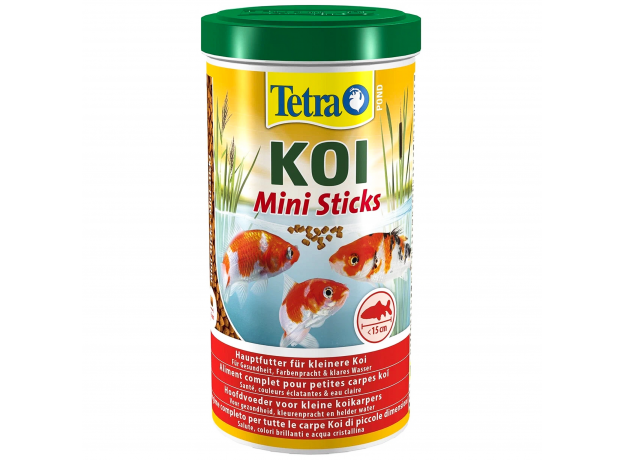 Корм для карпов кои Tetra Pond Koi Sticks Junior для обеспечения здорового роста мальков, 1 л (370 г)