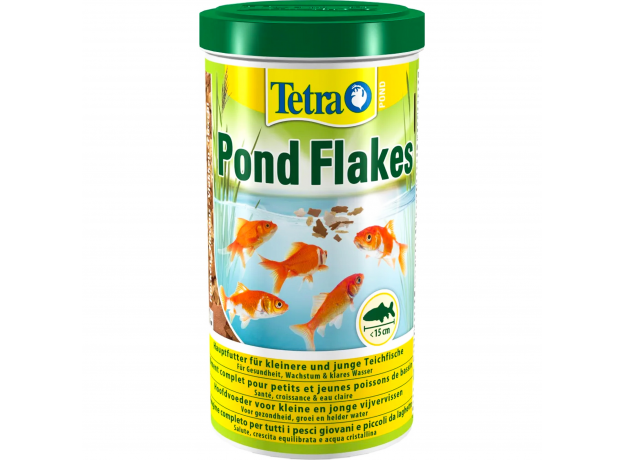 Корм для прудовых рыб Tetra Pond  Flakes в виде хлопьев для всех молодых и мелких рыб, 1 л (180 г)