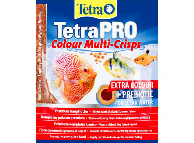 Корм для усиления насыщенности окраса Tetra Pro Color Crisps чипсы, пакет 12 г