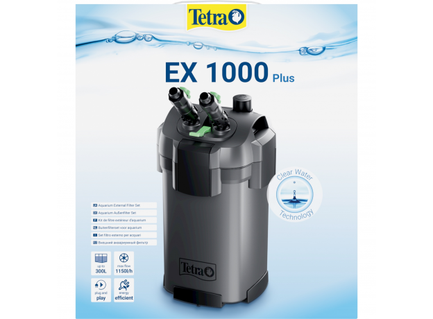 Внешний фильтр Tetra EX 1000 Plus, для аквариумов 150 - 300 литров