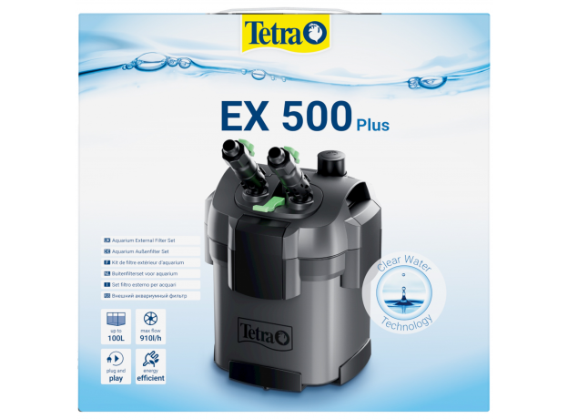 Внешний фильтр Tetra EX 500 Plus, для аквариумов до 100 литров