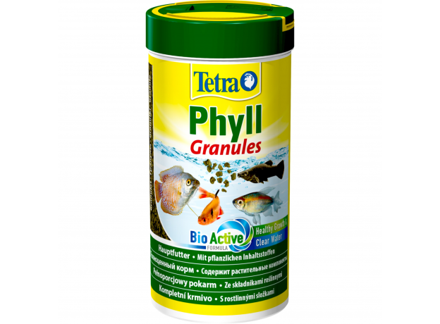 Корм для травоядных рыб Tetra Phyll Granules гранулы, 250 мл (90 г)