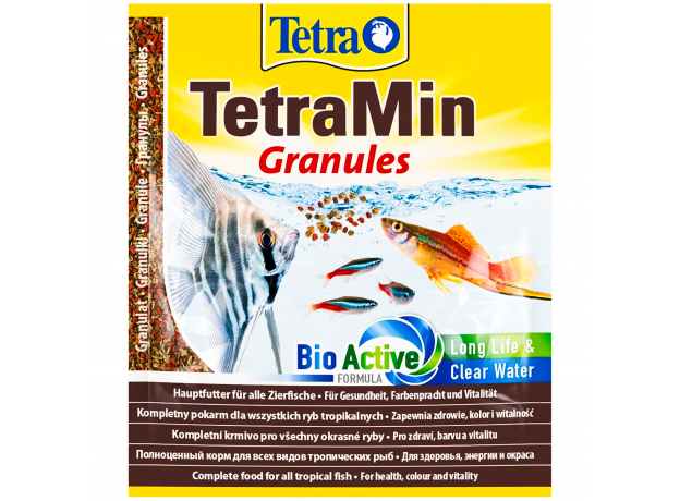 Корм для всех видов рыб Tetra TetraMin Granules, пакет 15 г