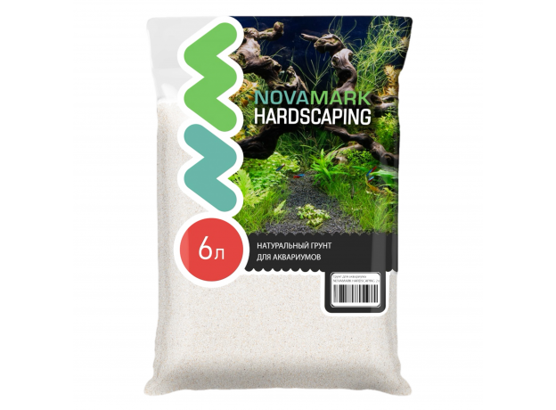 Грунт для аквариума NOVAMARK HARDSCAPING Светлый песок 0,1-0,6 мм (River Light), 6л