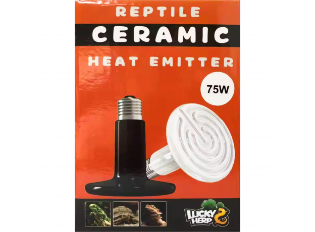 Лампа для обогрева "Lucky herp" Ceramic Heat Lamp, 75 вт, 220В