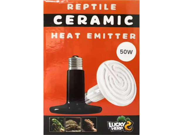 Лампа для обогрева "Lucky herp" Ceramic Heat Lamp, 50 вт, 220В