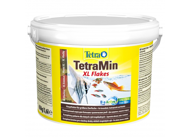 Корм основной для рыб Tetra TetraMin XL Flakes крупные хлопья, 3,6 л (650 г)