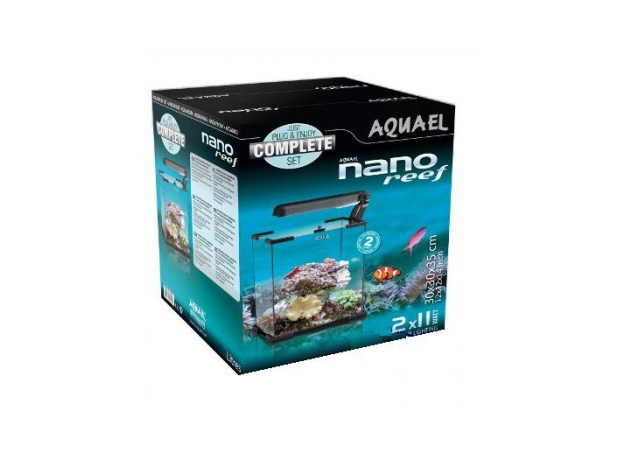 Аквaриум Aquael NANO REEF LEDDY TUBE 30 Чёрный  морской (30х30х35)