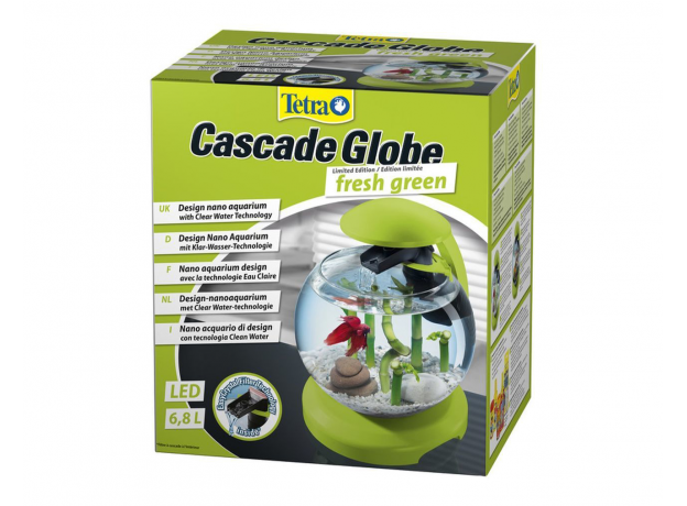 Аквариум Tetra Cascade Globe 6.8 л, зеленый, диаметр 27.9