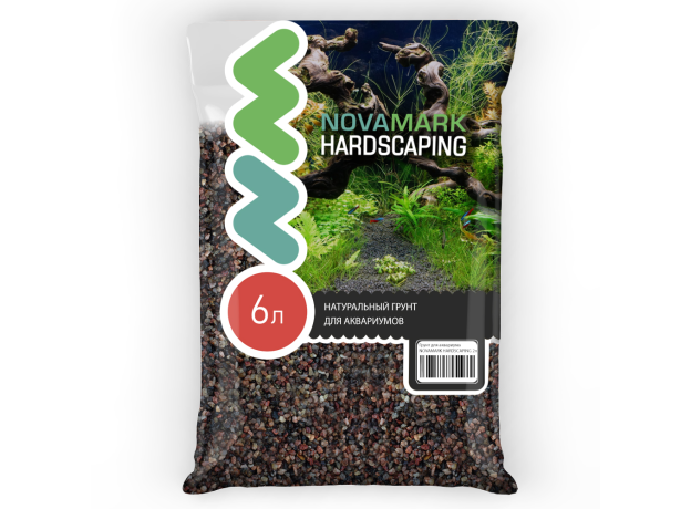 Грунт для аквариума NOVAMARK HARDSCAPING Коричневый песок 2,0-5,0 мм (River Brown), 6л