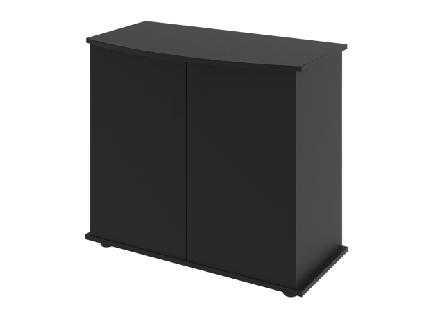 Подставка AquaPlus фигурная 80 (810х360х720) две дверки ДСП, черная, в коробке