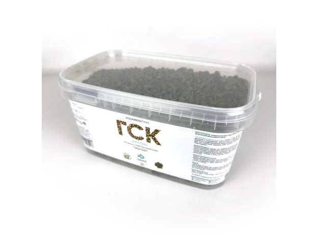 Корм ГСК AQUAMENU PRO Фитотабс (W), 3.3л/1.85кг (ведро)