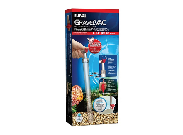 Сифон Fluval для чистки грунта GravelVAC Multi-Substrate Cleaner (M/L), высота 24/60 см