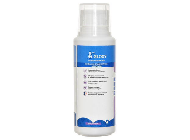 Кондиционер для запуска аквариума Gloxy Active Nitrobacter 150 мл на 1500 л