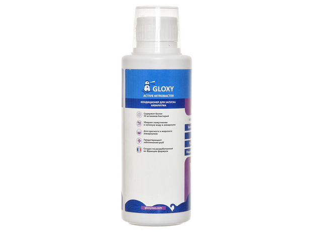 Кондиционер для запуска аквариума Gloxy Active Nitrobacter 250 мл на 2500 л