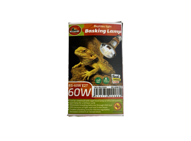 MCLANZOO Лампа обогрева "Basking Lamp", 60Вт, 6.3х6.3х10см