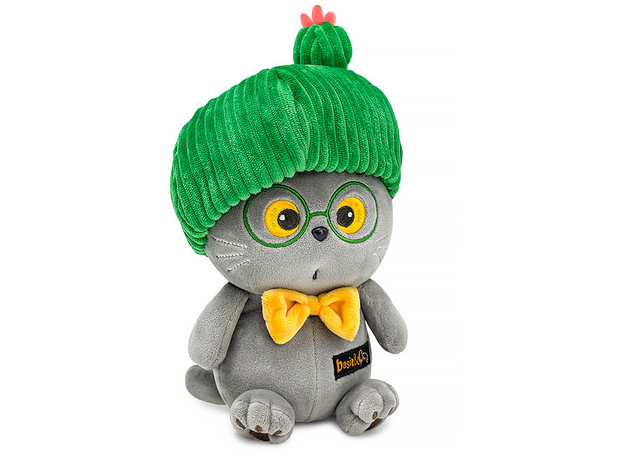 Мягкая игрушка Кот Басик Ботаник