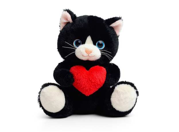 Мягкая игрушка "Кот с сердцем" 22 см
