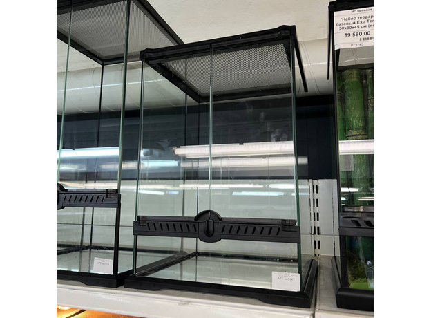 Террариум EXODESIGN T-40, 300х300х450-4, модель S, вент 7 см, мелкая сетка