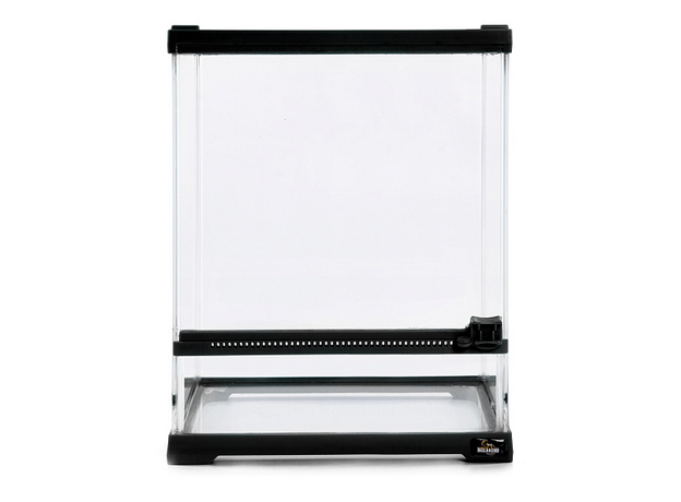 MCLANZOO Террариум стеклянный, вертикальный c одной дверцей, чёрный, 20х20хН25см