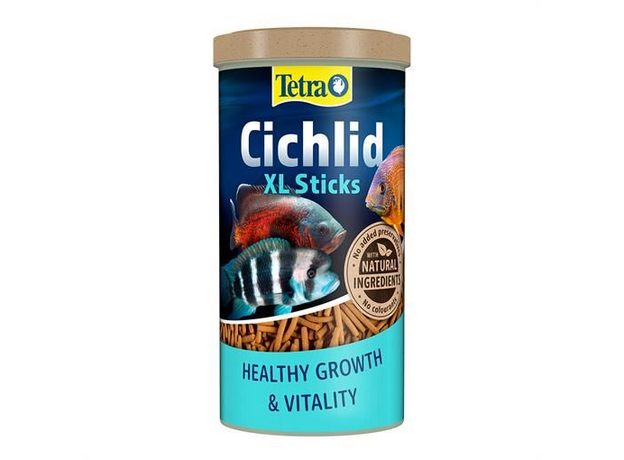 Tetra Cichlid XL Sticks 1000 мл (крупные палочки) корм для крупных цихлид и других декоративных рыб