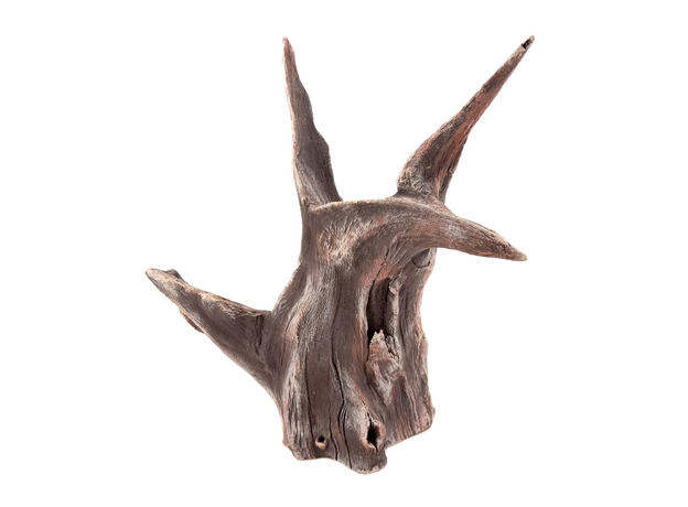 Декорация Коряга искусственная коричнево-бежевая 31х25х35