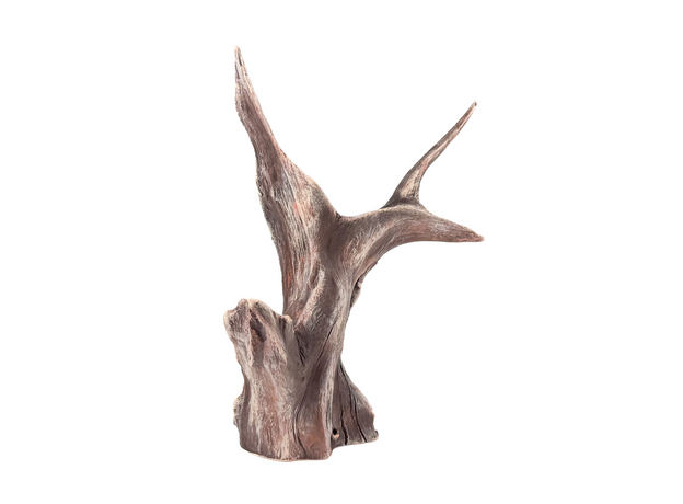 Декорация Коряга искусственная коричнево-бежевая 31х25х35