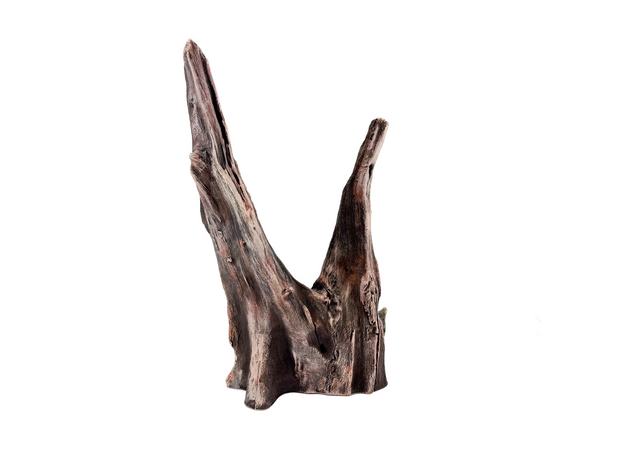 Декорация Коряга искусственная коричнево-бежевая 23х12х34