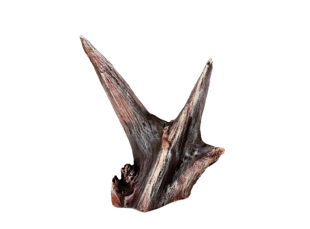 Декорация Коряга искусственная коричнево-бежевая 21х13х20