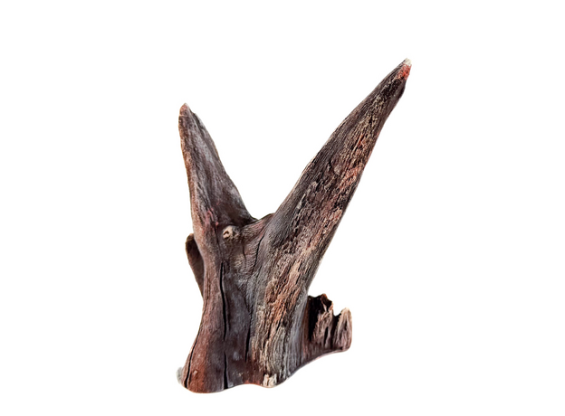 Декорация Коряга искусственная коричнево-бежевая 21х13х20