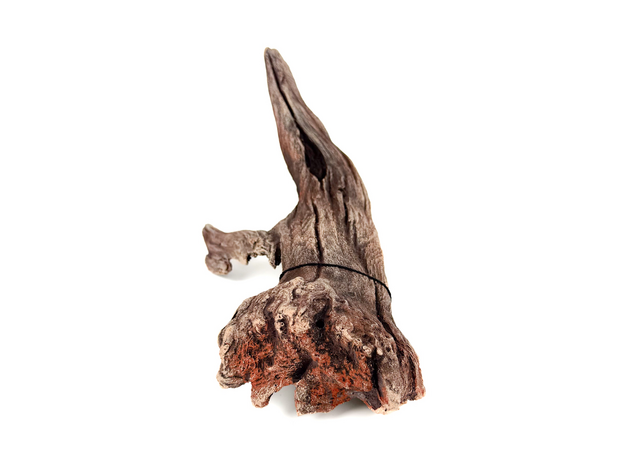 Декорация Коряга искусственная коричнево-бежевая 24х10х13