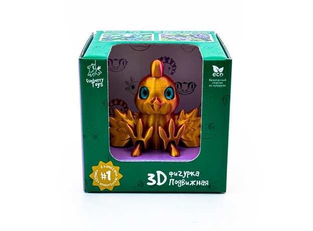 Игрушка подвижная 3D принтер Цыпленок Чик, цвет в ассортименте