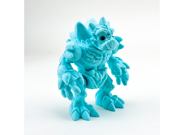 Игрушка подвижная 3D принтер Ледяной Голем, цвет в ассортименте