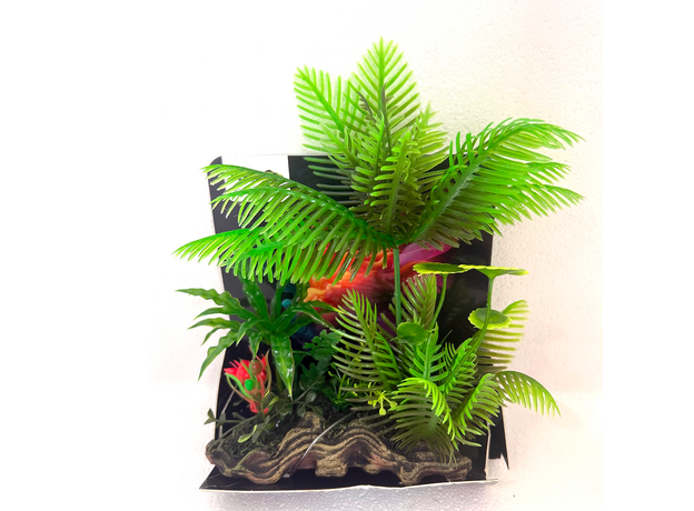 Искусственное растение на подложке Папоротник 13.5х18см