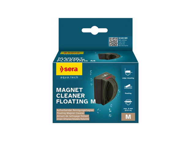SERA, Стеклоочиститель магнитный плавующий "Magnet Cleaner Floating M" /для стекол до 8мм./ S32837