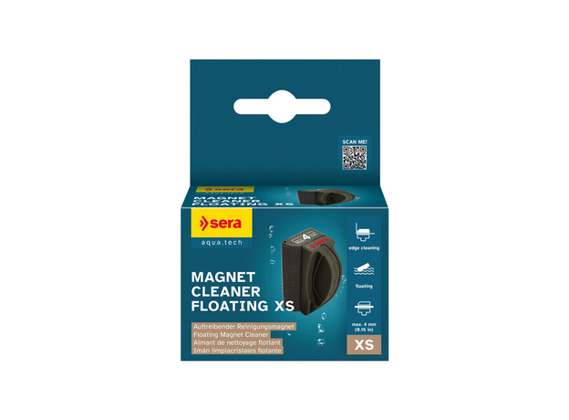 SERA, Стеклоочиститель магнитный плавующий "Magnet Cleaner Floating XS" /для стекол до 4мм./ S32835