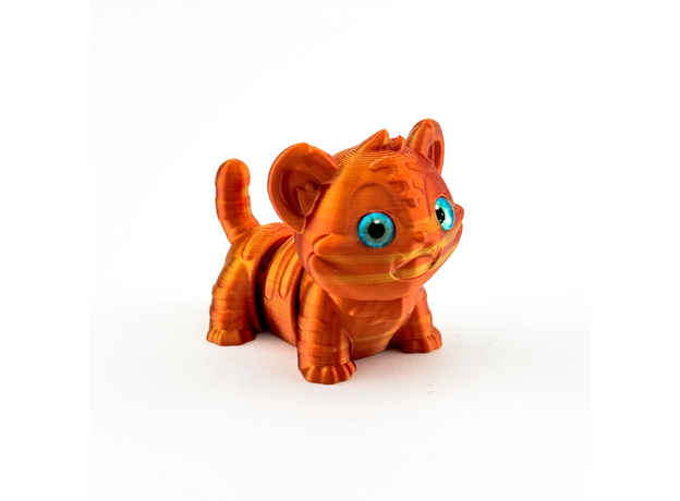 Игрушка подвижная 3D принтер Тигрик, цвет в ассортименте (на блистере)