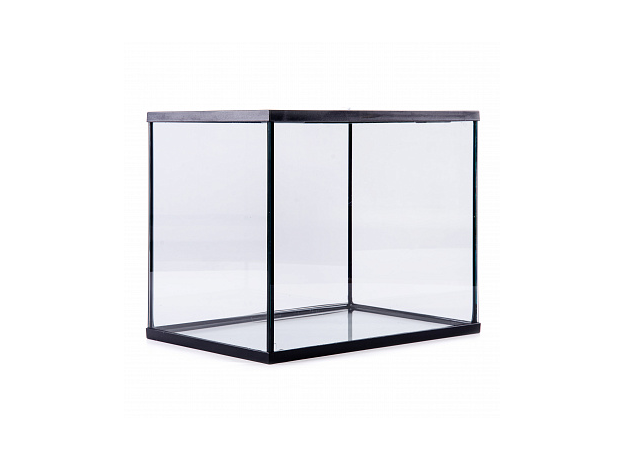 MCLANZOO Террариум стеклянный с верхней крышкой, чёрный, 40х28хН32см