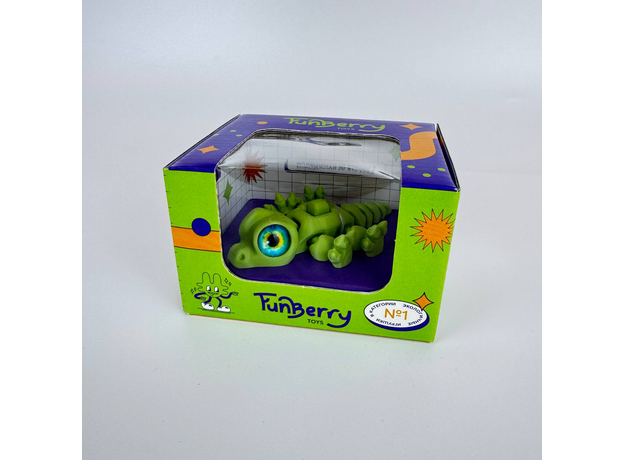 Игрушка подвижный 3D принтер Крокодил Кроки, цвет в ассортименте